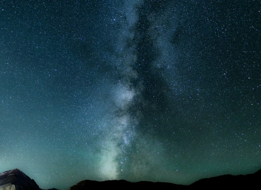 Milky Way in the night sky