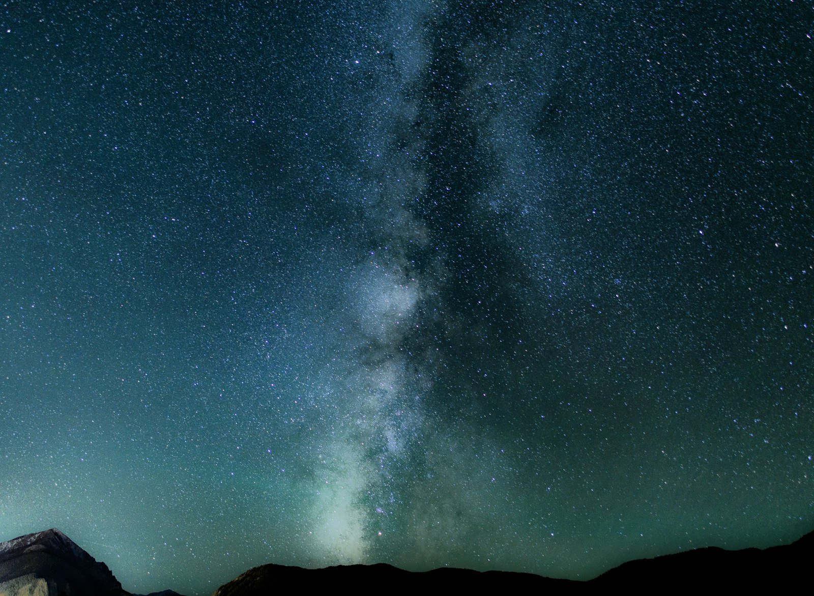 Milky Way in the night sky
