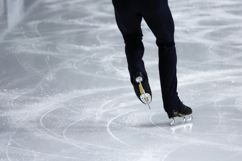 Skater on an ice rink